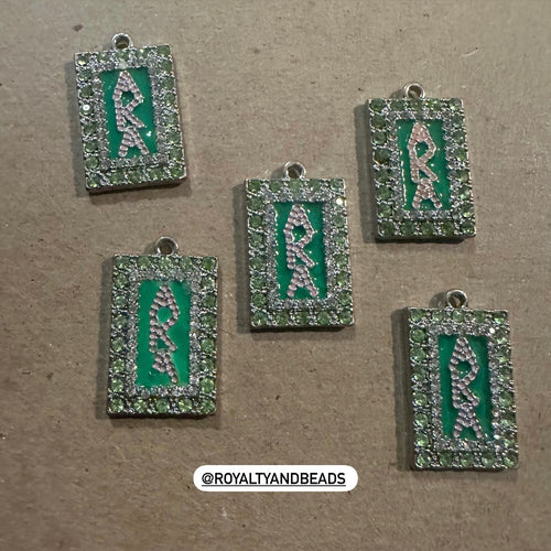 Green AKA rectangle charm
