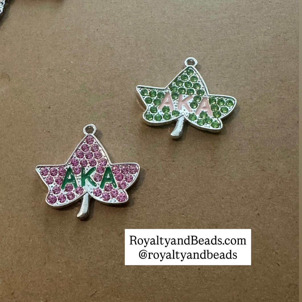 Silver rhinestone ivy