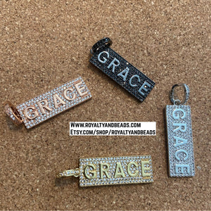 Pave grace charm.