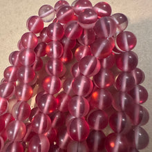 Load image into Gallery viewer, Red and clear beads