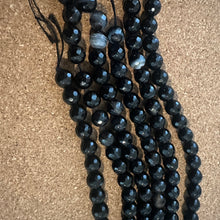 Load image into Gallery viewer, Black agate beads 8mm