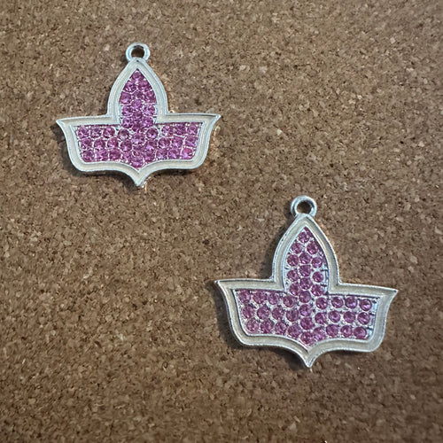 Pink rhinestone ivy