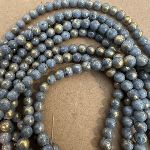 Gray and gold 6mm