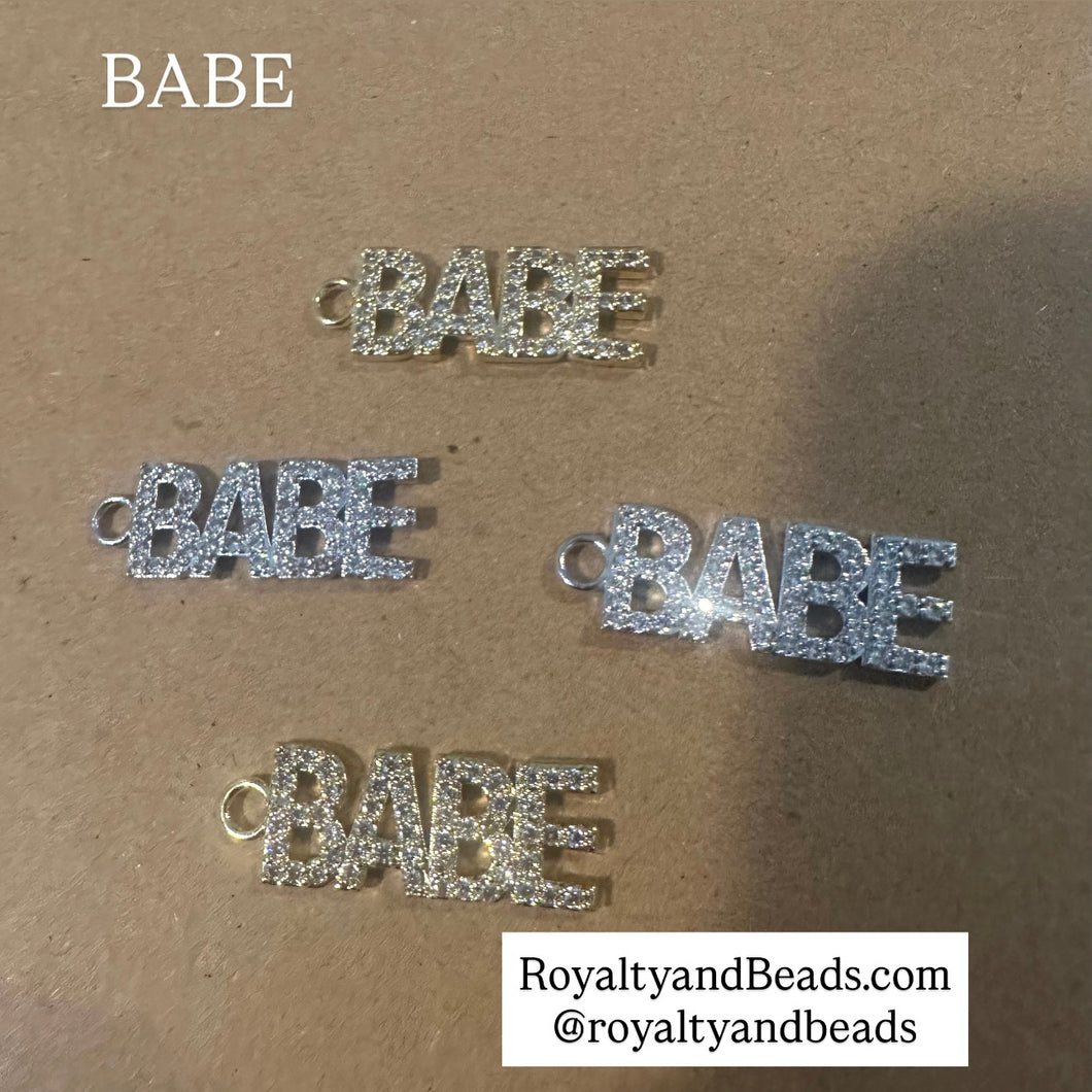 Pave Babe charm