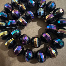 Load image into Gallery viewer, Black rainbow beads.