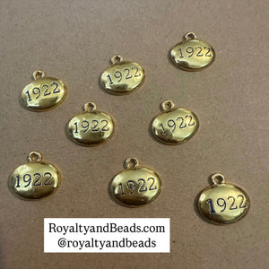 Oval 1922 charm.