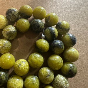 Green and black beads