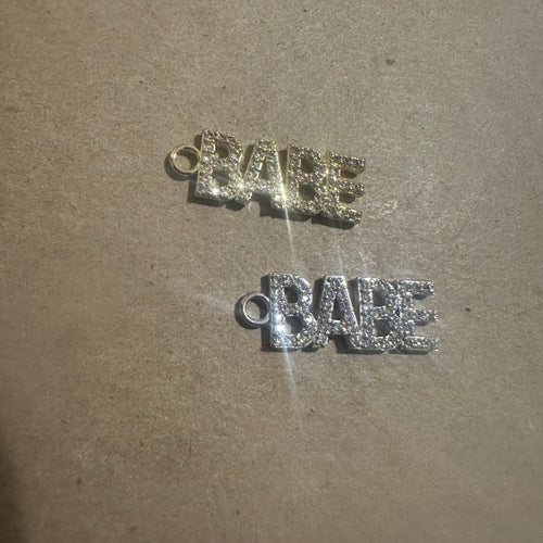 Pave Babe charm