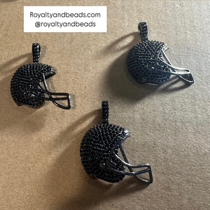 Pave helmet charms.