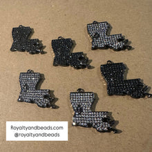 Load image into Gallery viewer, Pave Louisiana charm