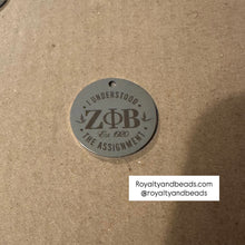 Load image into Gallery viewer, Zeta Phi Beta stainless steel charms