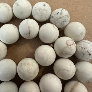 White and brown beads 12mm*