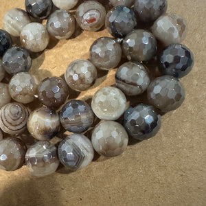 Brown and gray beads