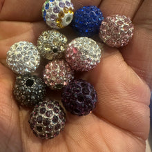 Load image into Gallery viewer, 10 rhinestone beads (12mm)