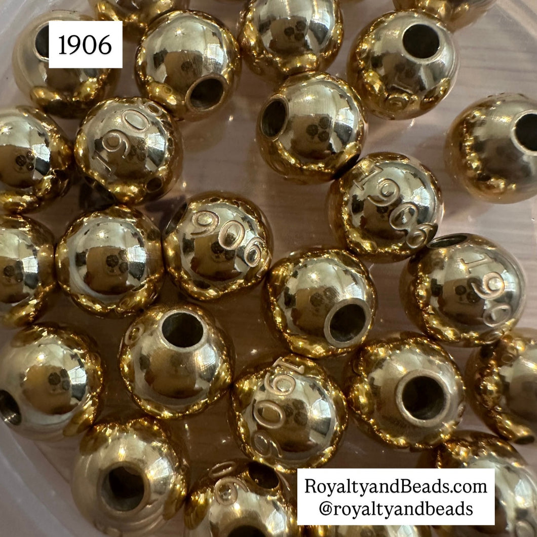 Gold 1906 beads
