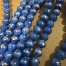 Load image into Gallery viewer, Blue and silver beads