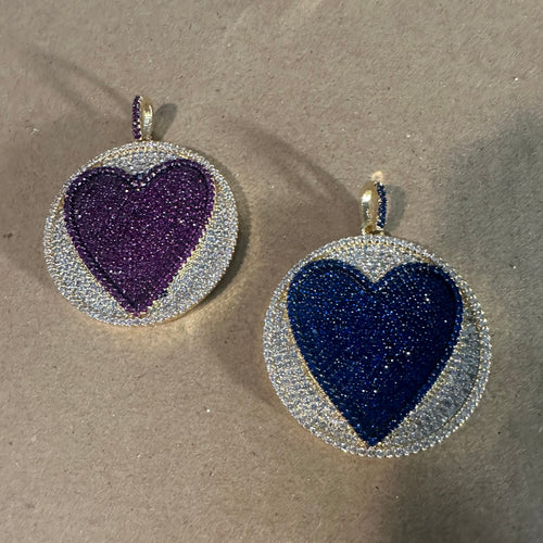 Big Pave heart charm