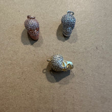 Load image into Gallery viewer, Micro Pave Afro skull charms