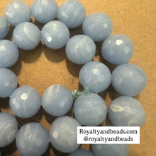 Load image into Gallery viewer, Blue agate beads 12mm