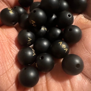 Black Alpha beads