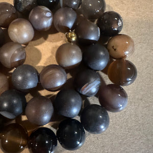 Brown mixed beads