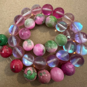 Pink mixed beads