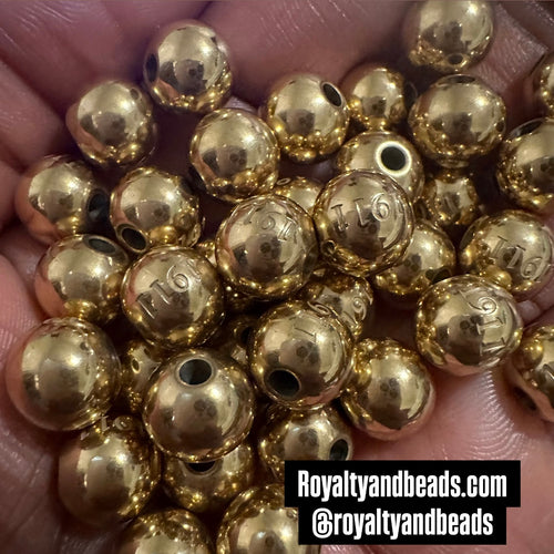 Gold 1911 beads.