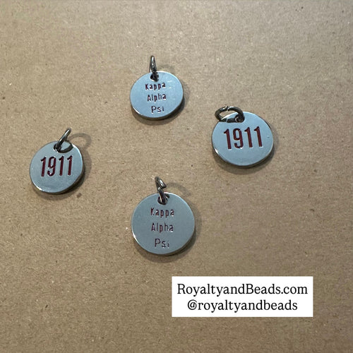Kappa Frat circle charms.