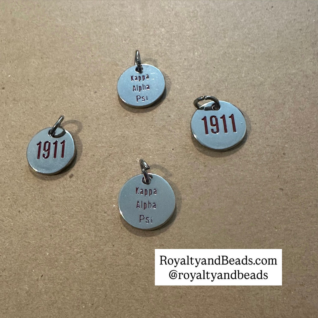 Kappa Frat circle charms.