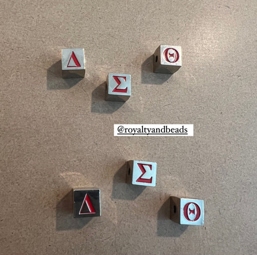 New Red Delta Letter cube letters