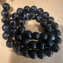 Load image into Gallery viewer, Black polka dot beads