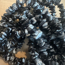 Load image into Gallery viewer, Black and gray rock beads