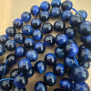 Blue Tigers eye beads.