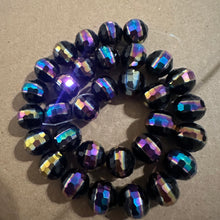 Load image into Gallery viewer, Black rainbow beads.