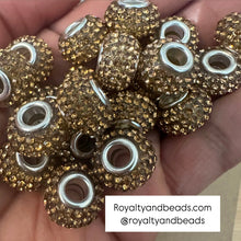 Load image into Gallery viewer, Golden big hole beads.
