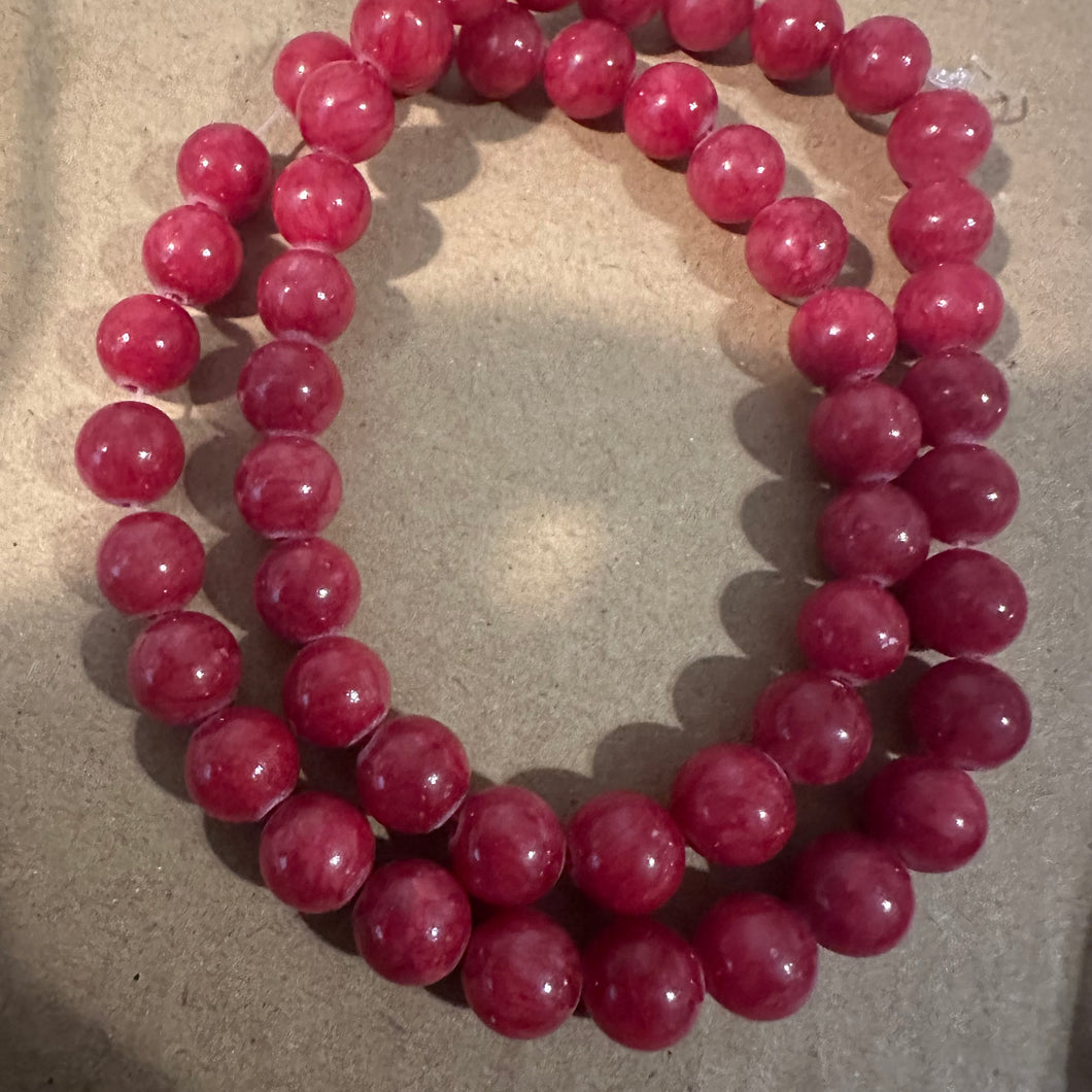 Red beads 8mm