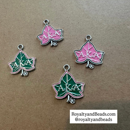 Silver ivy charms