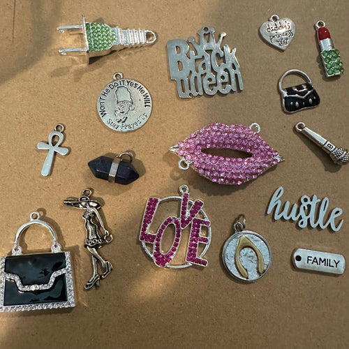 16 silver charms