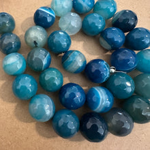 Load image into Gallery viewer, Blue agate beads 14mm