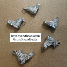 Load image into Gallery viewer, Pave boot charm (silver)