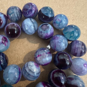 Purple and blue agate