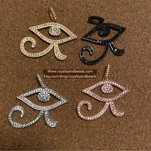 Pave eye of Horus charm.