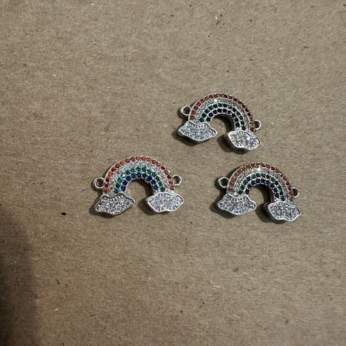 Pave rainbow charm.