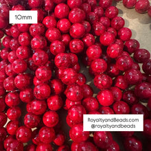 Load image into Gallery viewer, Shiny Red beads.