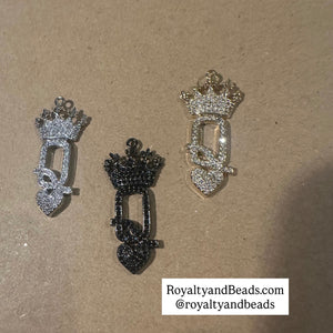 Micro pave Queen charm.