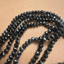 Load image into Gallery viewer, Black crystal beads 8mm