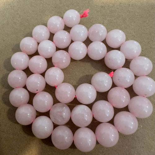 Pink rose quartz beads