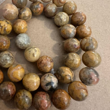 Load image into Gallery viewer, Yellow crazy agate beads