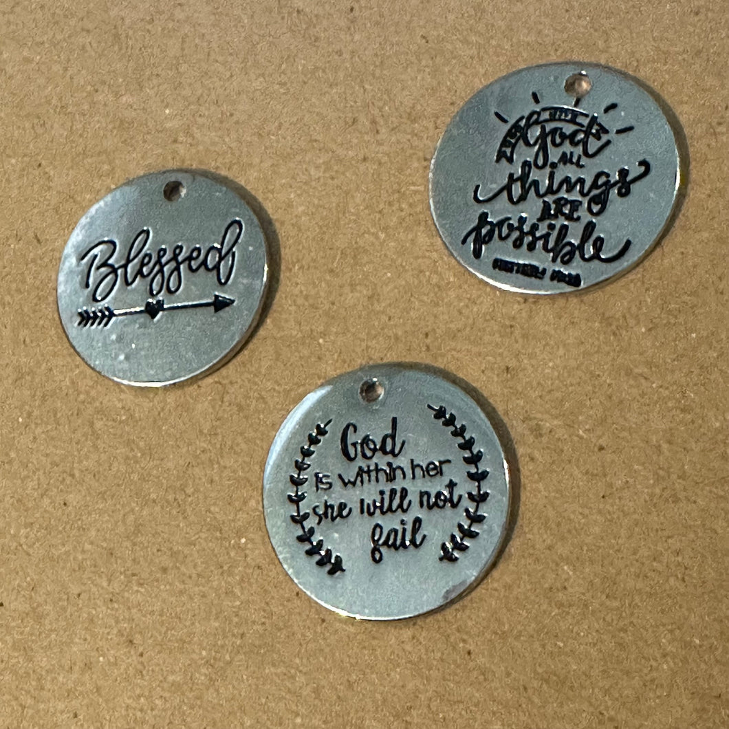 3 faith charms