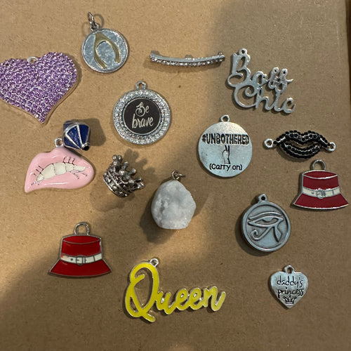 16 silver charms